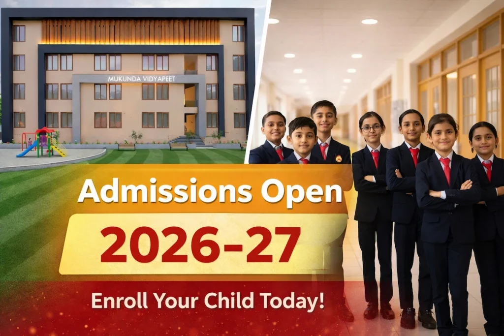 Admissions open for Mukunda Vidyapeet 2026–27
